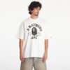 Póló A BATHING APE Screen Print College Relaxed Fit Short Sleeve Tee Ivory XXL-alacsony-ár