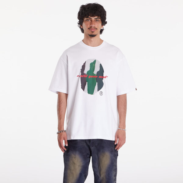 Póló A BATHING APE Shark Shinji Ape Head Relaxed Fit Tee White S-alacsony-ár