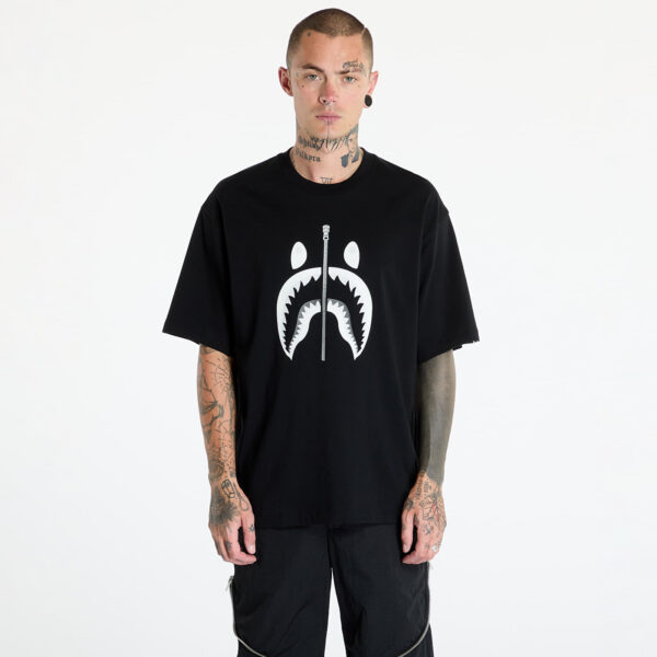 Póló A BATHING APE Shark Tee Black S-alacsony-ár