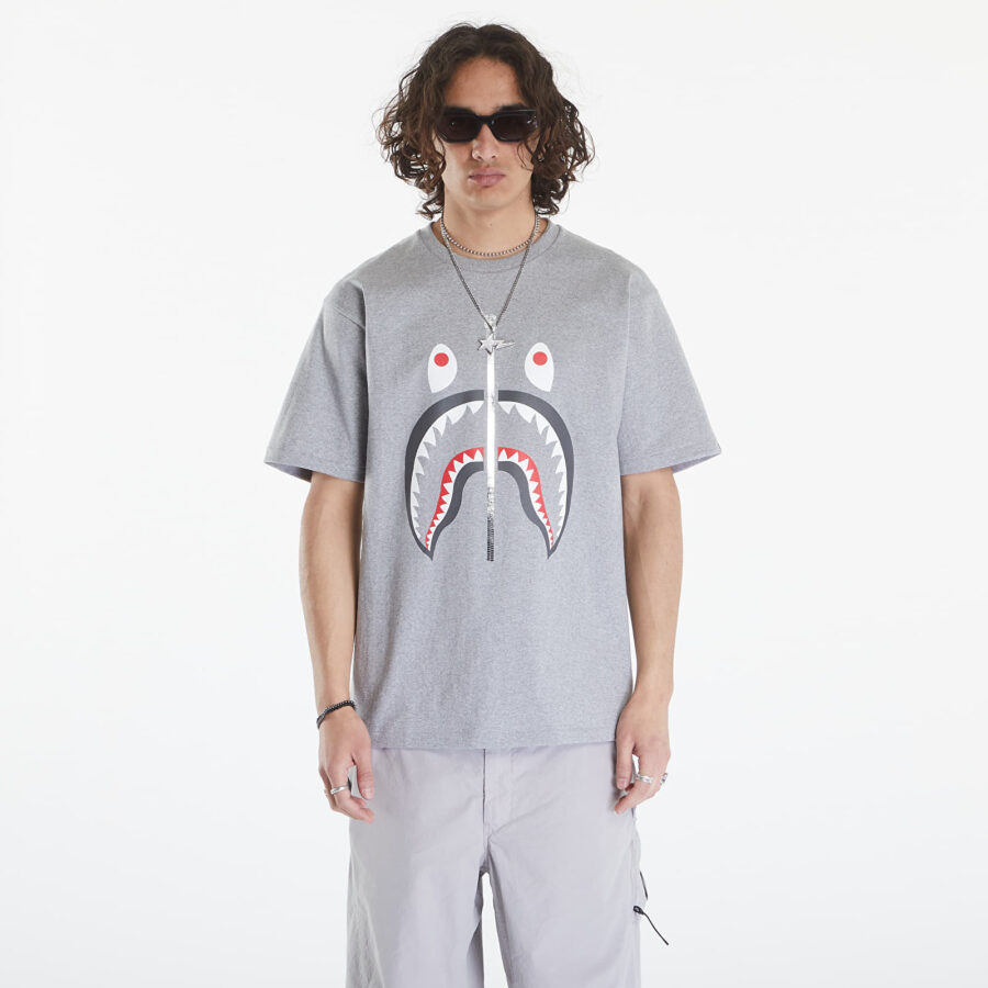 Póló A BATHING APE Shark Tee Gray XXL-alacsony-ár