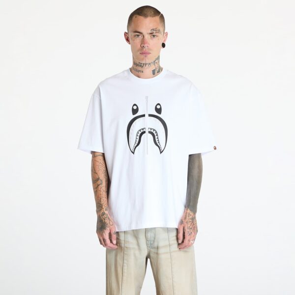 Póló A BATHING APE Shark Tee White S-alacsony-ár