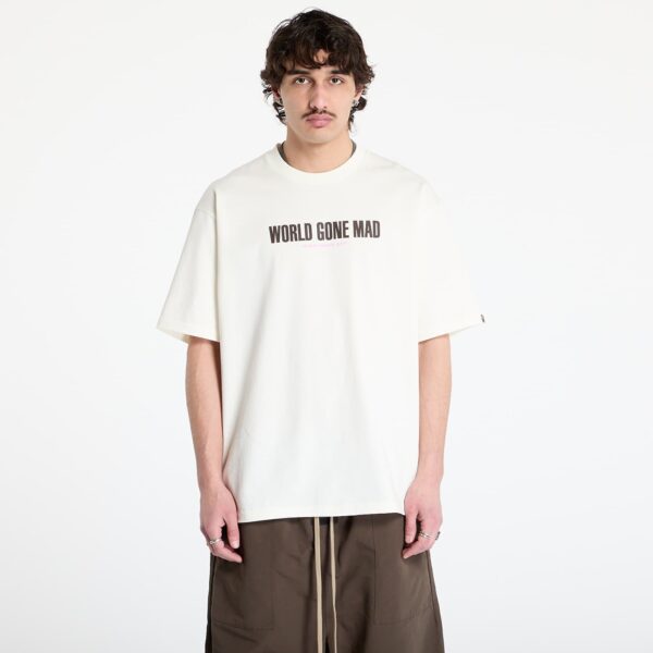 Póló A BATHING APE Slogan Relaxed Fit Tee UNISEX Ivory M-alacsony-ár