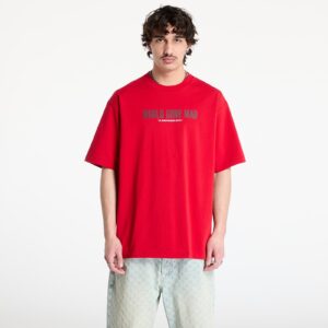 Póló A BATHING APE Slogan Relaxed Fit Tee UNISEX Red S-alacsony-ár