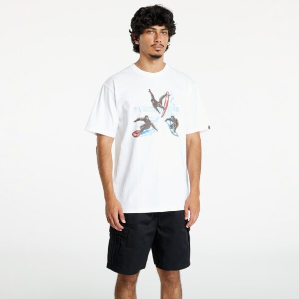Póló A BATHING APE Surfing Apes Tee White S-alacsony-ár
