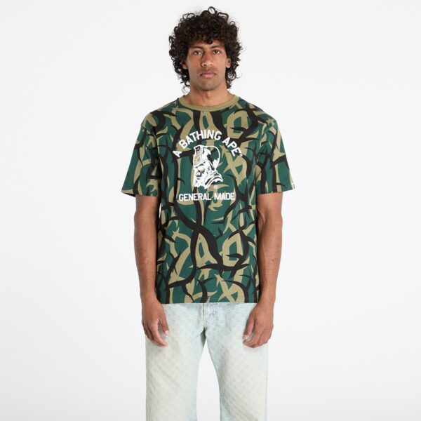 Póló A BATHING APE Trial Camo General Tee UNISEX Green XXL-alacsony-ár