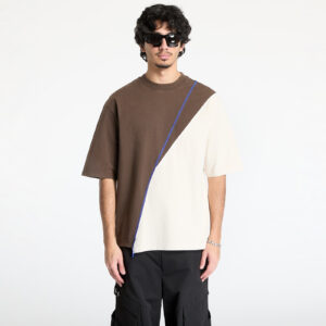 Póló A-COLD-WALL* Spliced T-Shirt Brown S-alacsony-ár