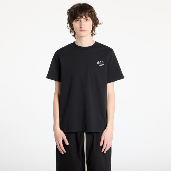 Póló A.P.C. Standard Rue Madame T-Shirt UNISEX Black/ White S-alacsony-ár