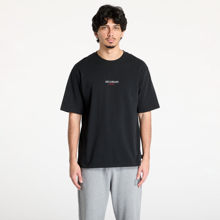 Póló Air Jordan 85 Men's Chicago T-Shirt Black/ Sail M-alacsony-ár