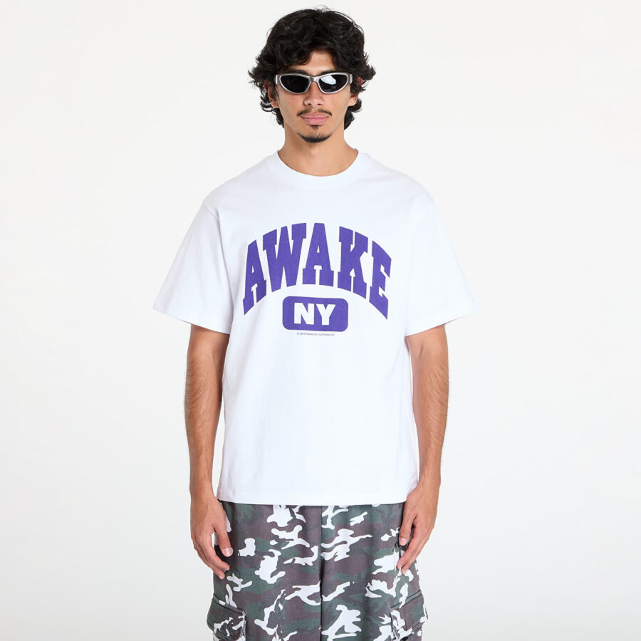 Póló Awake NY Varsity Tee White S-alacsony-ár