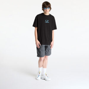 Póló C.P. Company 30/1 Jersey Graphic Logo T-Shirt Black S-alacsony-ár