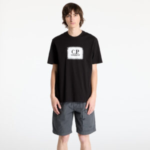 Póló C.P. Company 30/1 Short Sleeve T-Shirt Black S-alacsony-ár