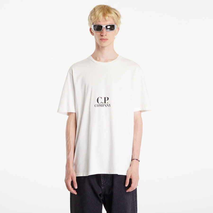 Póló C.P. Company Short Sleeve T-Shirt White L-alacsony-ár