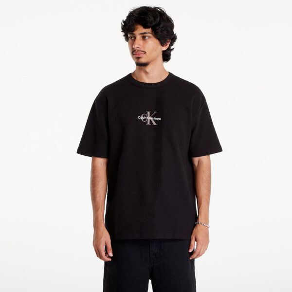 Póló Calvin Klein Jeans City Grid Short Sleeve Tee Black L-alacsony-ár