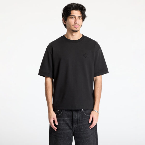 Póló Calvin Klein Jeans Interlock Tee Black S-alacsony-ár