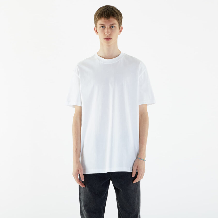 Póló Calvin Klein Jeans Long Relaxed Cotton T-Shirt Bright White M-alacsony-ár