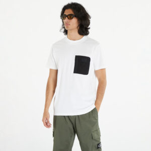 Póló Calvin Klein Jeans Mix Media Tee White S-alacsony-ár