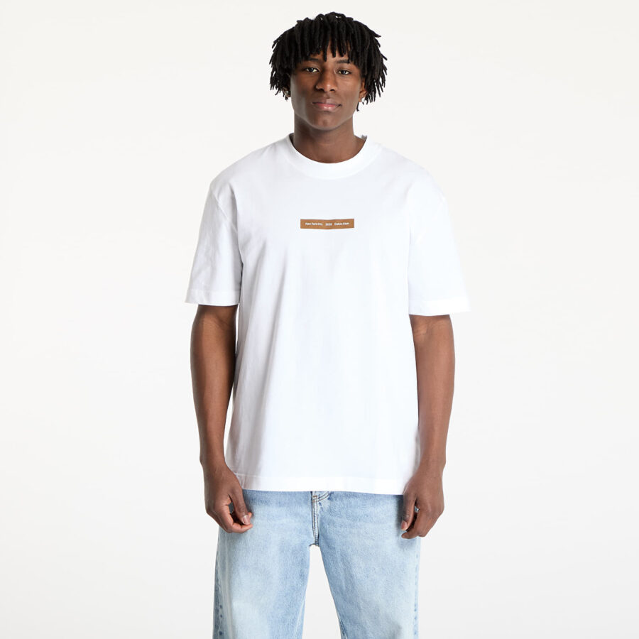 Póló Calvin Klein Jeans Nyc 2025 Tee White S-alacsony-ár
