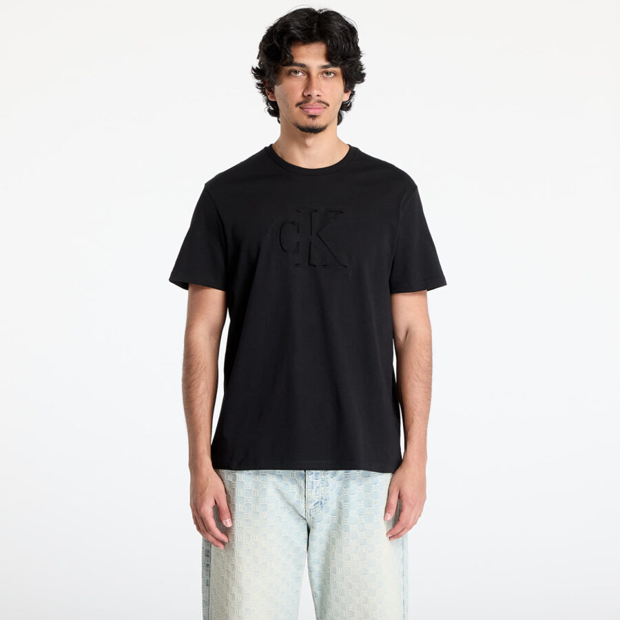 Póló Calvin Klein Jeans Short Sleeve 20S Tee Black M-alacsony-ár