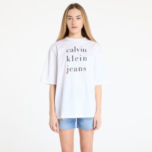 Póló Calvin Klein Jeans Short Sleeve Logo Tee White S-alacsony-ár