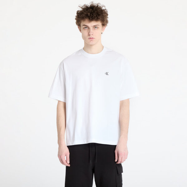 Póló Calvin Klein Jeans Ss Relaxed Archive Logo Tee White S-alacsony-ár