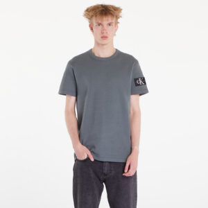 Póló Calvin Klein Jeans Waffle Cotton Badge T-Shirt Endless Grey S-alacsony-ár