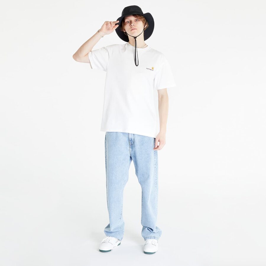 Póló Carhartt WIP American Script Short Sleeve T-Shirt UNISEX White XS-alacsony-ár