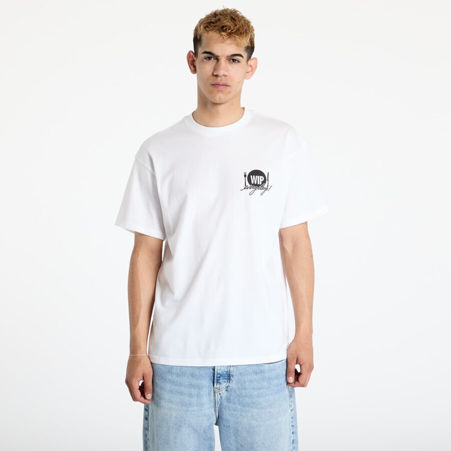 Póló Carhartt WIP Catalogue Short Sleeve T-Shirt UNISEX White/ Black S-alacsony-ár