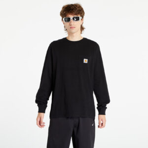 Póló Carhartt WIP Longsleeve Pocket T-Shirt UNISEX Black XS-alacsony-ár