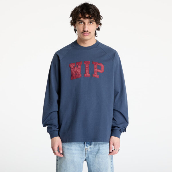 Póló Carhartt WIP Longsleeve WIP T-Shirt UNISEX Dusky Blue/ Mulberry S-alacsony-ár