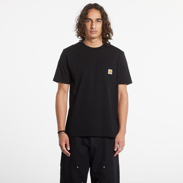 Póló Carhartt WIP Pocket Short Sleeve T-Shirt UNISEX Black XS-alacsony-ár