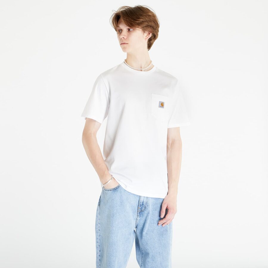 Póló Carhartt WIP Pocket Short Sleeve T-Shirt UNISEX White XS-alacsony-ár