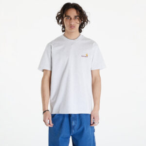 Póló Carhartt WIP S/S American Script T-Shirt UNISEX Ash Heather M-alacsony-ár