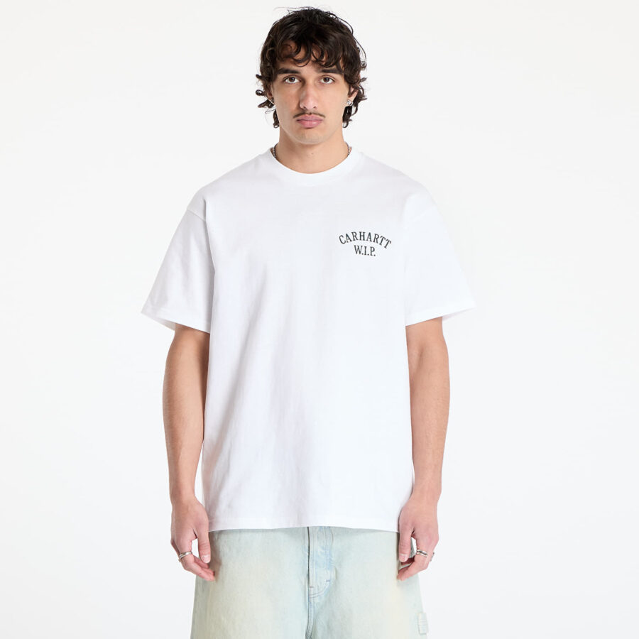 Póló Carhartt WIP S/S Cabinetry T-Shirt UNISEX White/ Black M-alacsony-ár