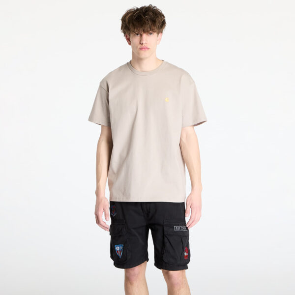 Póló Carhartt WIP S/S Chase T-Shirt Dusky Beige/ Gold XS-alacsony-ár