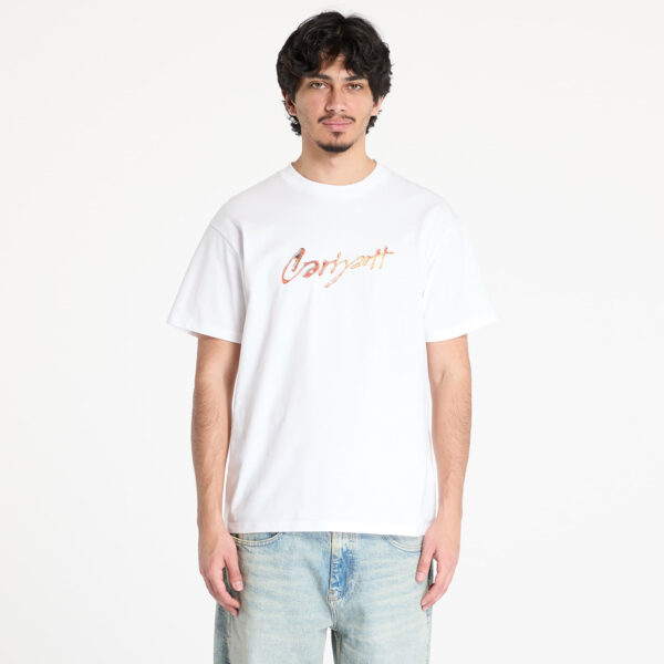 Póló Carhartt WIP S/S Drip Script T-Shirt UNISEX White XS-alacsony-ár