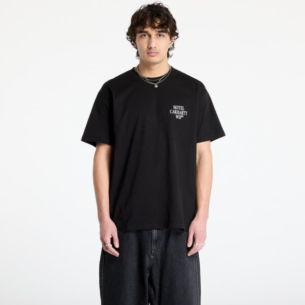 Póló Carhartt WIP S/S Hotel Keys T-Shirt UNISEX Black/ White S-alacsony-ár