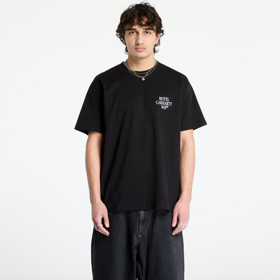Póló Carhartt WIP S/S Hotel Keys T-Shirt UNISEX Black/ White S-alacsony-ár