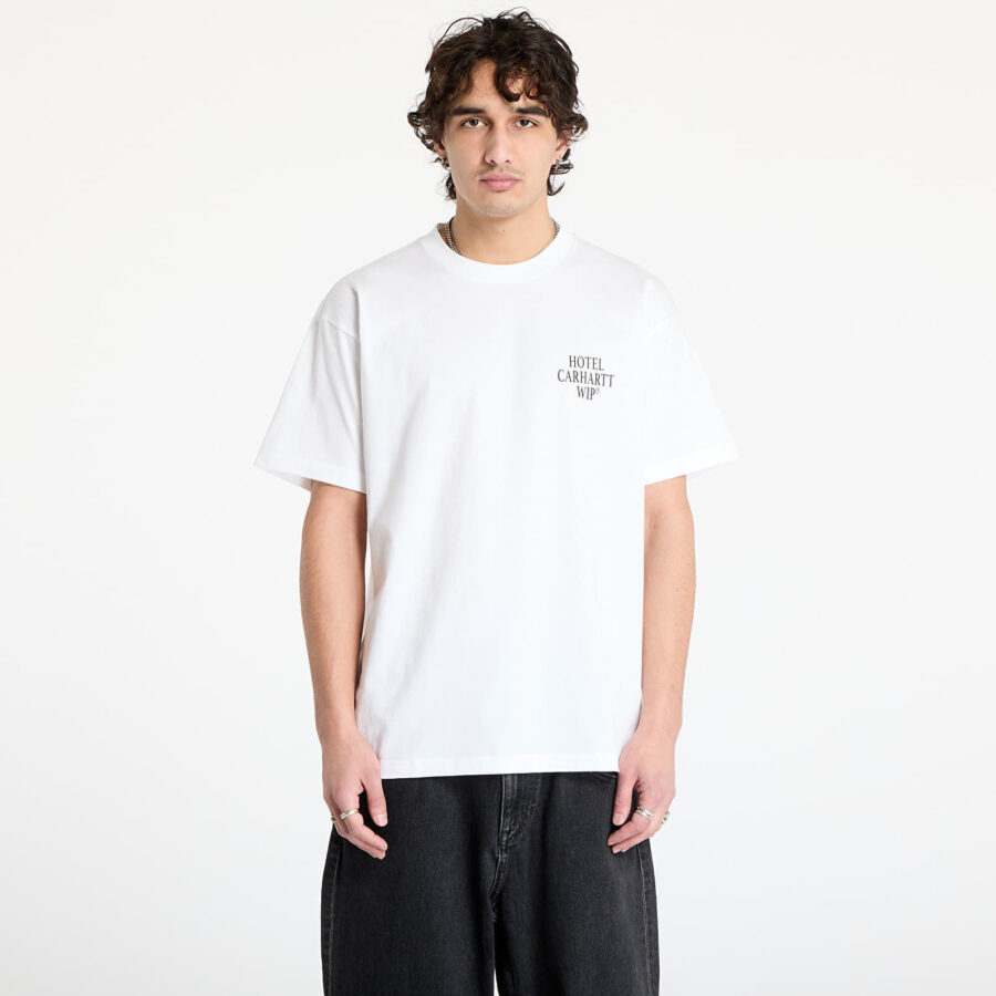 Póló Carhartt WIP S/S Hotel Keys T-Shirt UNISEX White/ Black S-alacsony-ár
