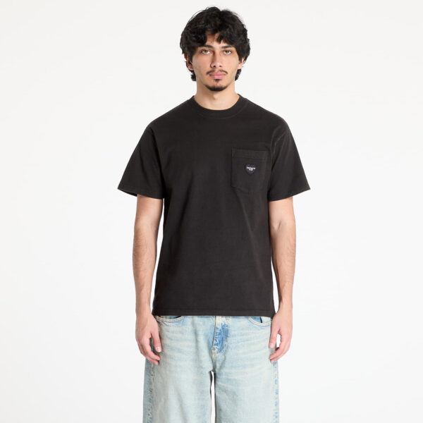 Póló Carhartt WIP S/S Ingo Pocket T-Shirt UNISEX Black Garment Dyed S-alacsony-ár