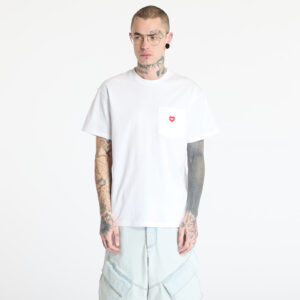 Póló Carhartt WIP S/S Pocket Heart T-Shirt UNISEX White/ Red XS-alacsony-ár