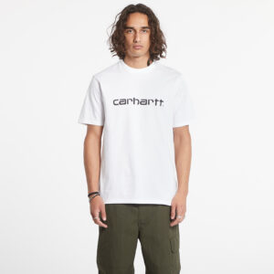 Póló Carhartt WIP S/S Script T-Shirt White/ Black XS-alacsony-ár