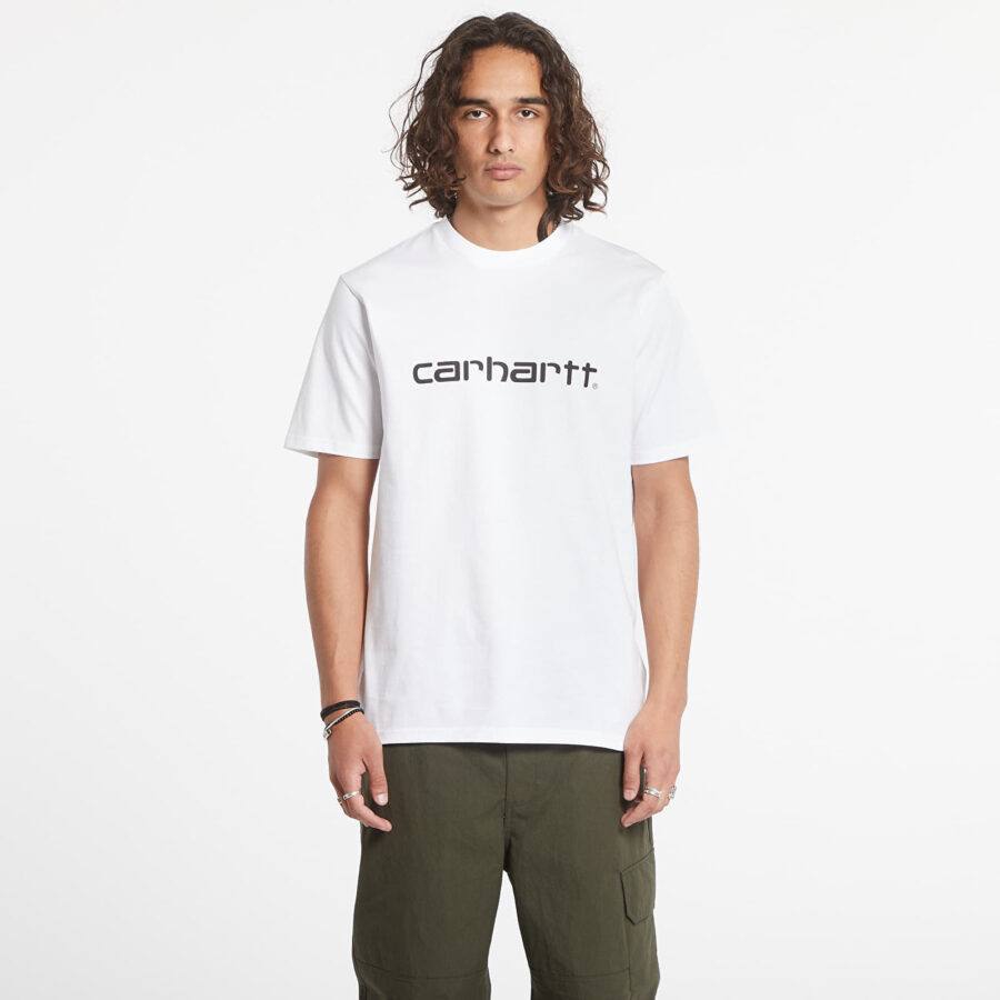 Póló Carhartt WIP S/S Script T-Shirt White/ Black XS-alacsony-ár