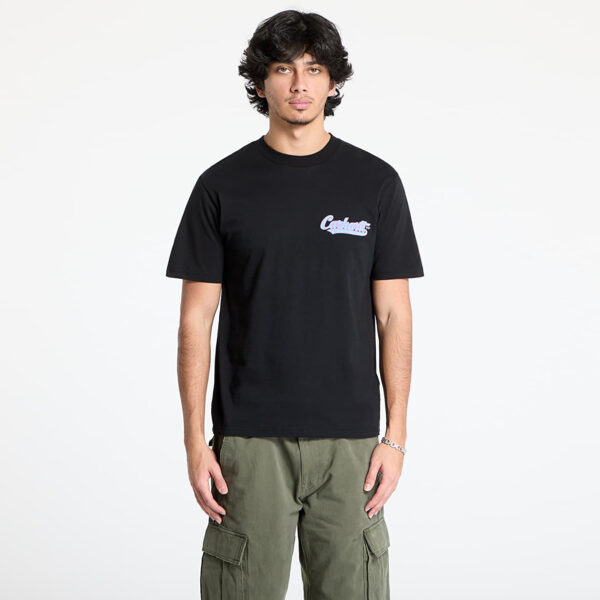 Póló Carhartt WIP S/S Spill T-Shirt UNISEX Black XS-alacsony-ár