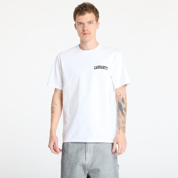 Póló Carhartt WIP S/S University Script T-Shirt UNISEX White/ Black XS-alacsony-ár