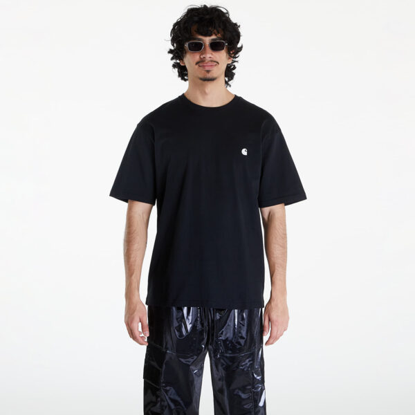 Póló Carhartt WIP Short Sleeve Madison T-Shirt UNISEX Black/ White XS-alacsony-ár