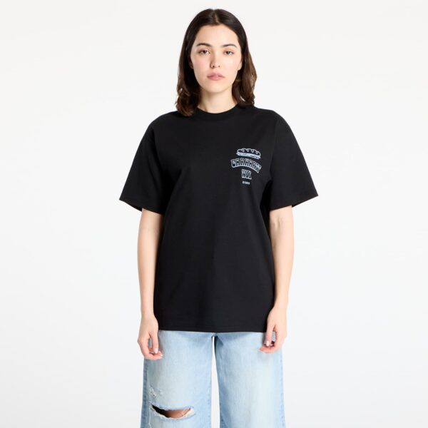 Póló Carhartt WIP Short Sleeve Sandwich T-Shirt UNISEX Black XS-alacsony-ár