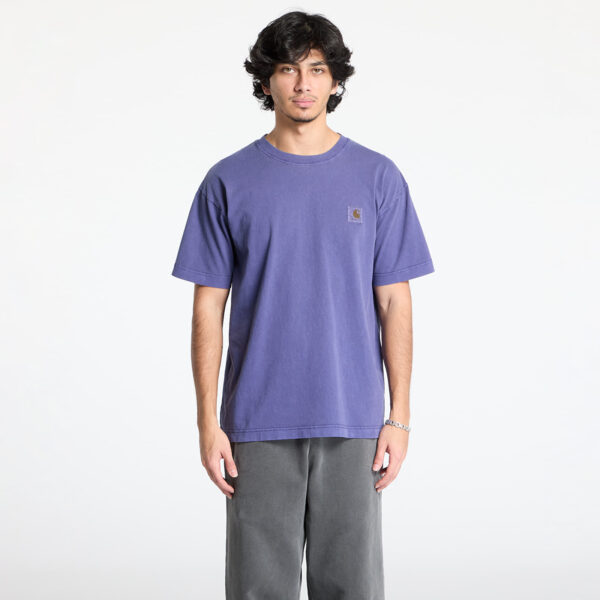 Póló Carhartt WIP Short Sleeve Vista T-Shirt UNISEX Aura Garment Dyed S-alacsony-ár