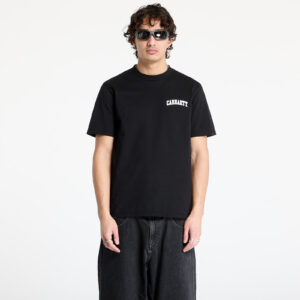 Póló Carhartt WIP University Script Short Sleeve T-Shirt UNISEX Black/ White XS-alacsony-ár