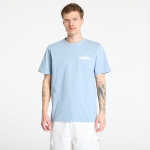 Póló Carhartt WIP University Script Short Sleeve T-Shirt UNISEX Dusty Ice/ White S-alacsony-ár
