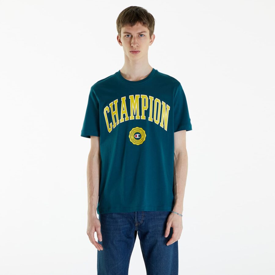 Póló Champion Crewneck T-Shirt Green S-alacsony-ár